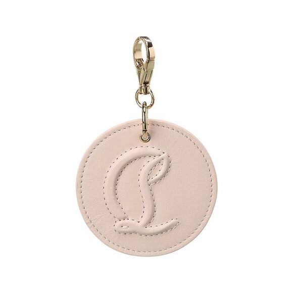 Christian Louboutin CL Logo Leather Bag Charm - Picture 1 of 2